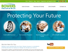 Tablet Screenshot of bowersinsurance.com